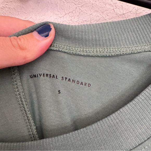 NEW Universal Standard Elizabeth Easy Fit Dress in Silver Pine Size 14 -16 - Picture 3 of 9